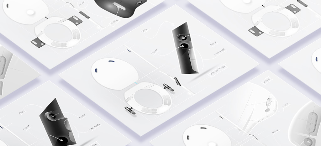 Nos réalisations - visuel design et mécanique Hzcare - Ideation