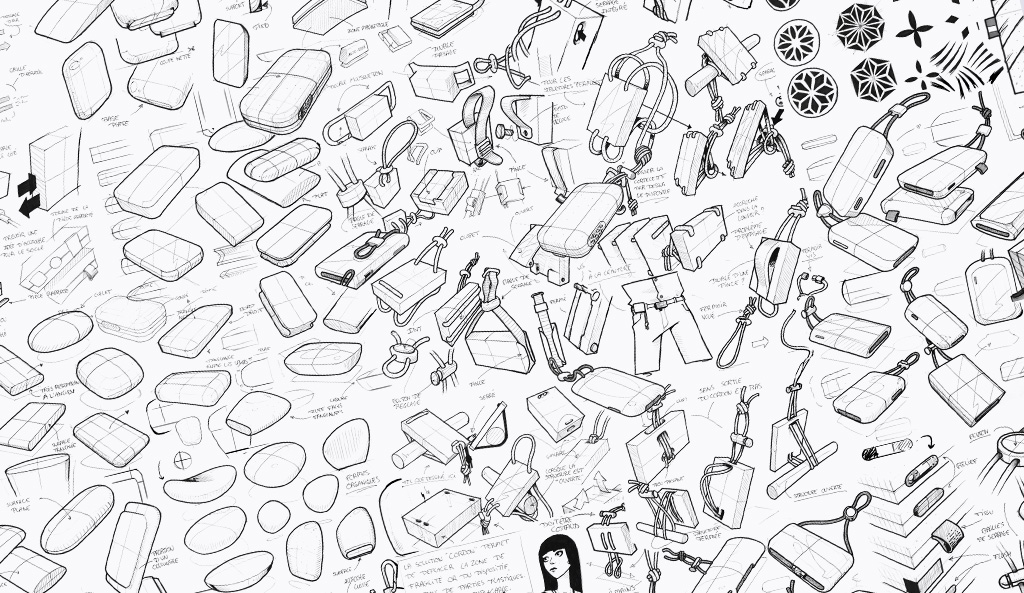 Ensembles des ideations design et mécanique du capteur français